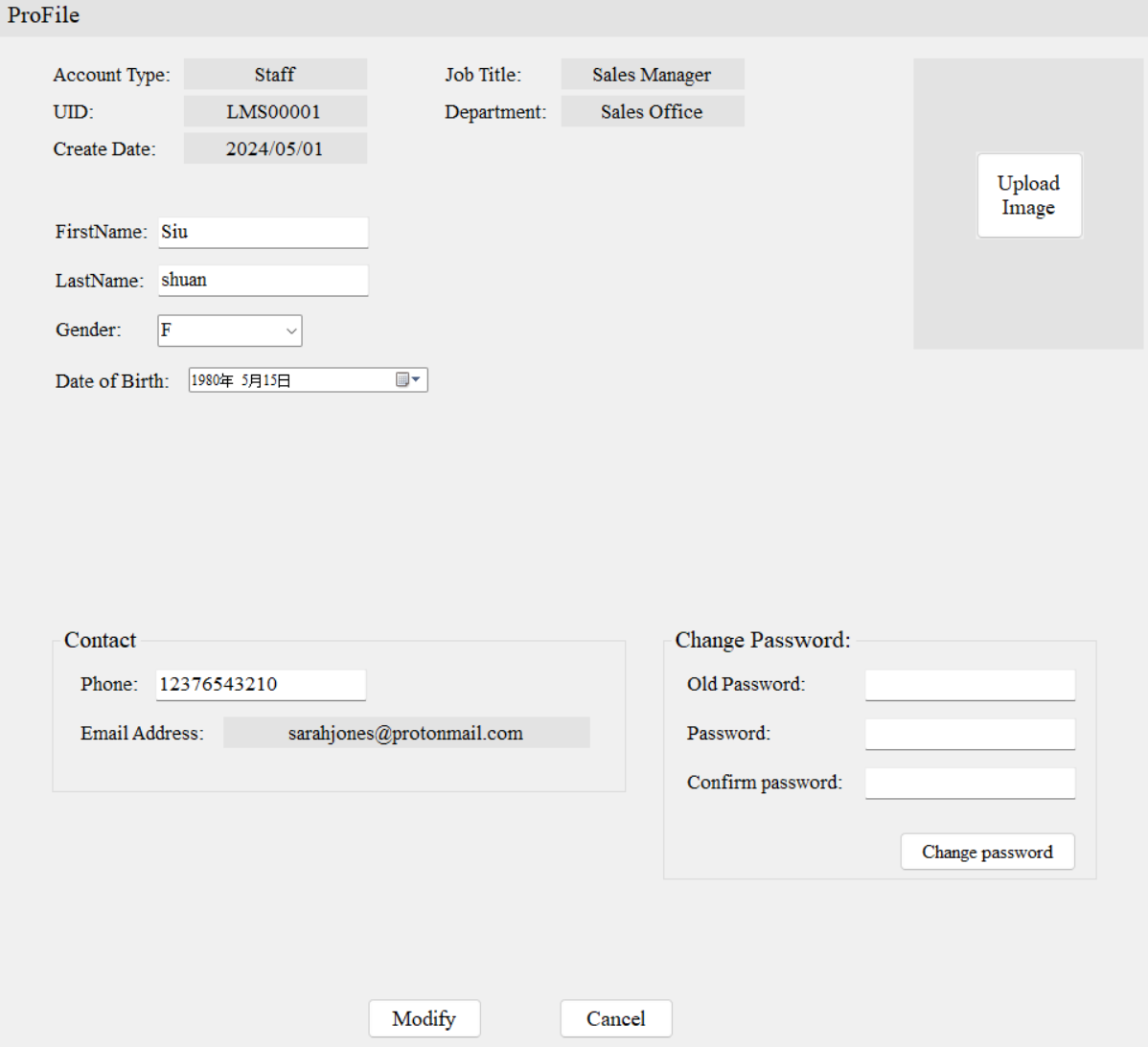 Change Password