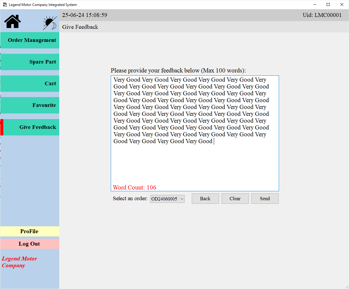 Feedback Form